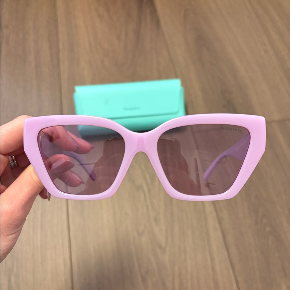 Tiffany & Co. Lavender Sunglasses, Brand New With Case - Picture 3 of 6